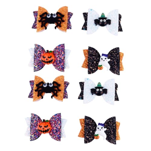 TOPPERFUN 8 Stück Teiliges Halloween Haarschmuck Niedliche Haarspangen mit Spinnen Kürbissen und Gespenstern für Mädchen und für Kostümpartys und Fotoshootings TOPPERFUN 8 Stück Teiliges Halloween Haarschmuck Niedliche Haarspangen mit Spinnen Kürbissen und Gespenstern für Mädchen und für Kostümpartys und Fotoshootings von TOPPERFUN