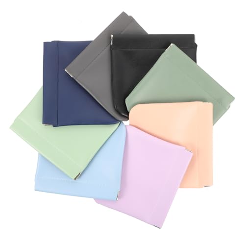 TOPPERFUN 8 Stück Teiliges Kosmetiktaschen PU Makeup Organizer Leicht Tragbar Selbstschließend für Lippenstift Reise Aufbewahrungstaschen Mädchen von TOPPERFUN