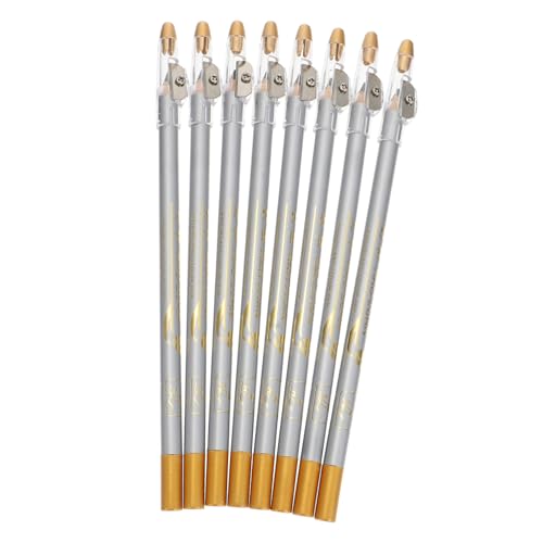 TOPPERFUN 8 Stück Wasserfester Augenbrauenstifte mit Anspitzer Präziser Langanhaltender Micro Eyebrow Pencil für Natürliches Wischfestes Make up für Damen Unterwegs und Alltag von TOPPERFUN