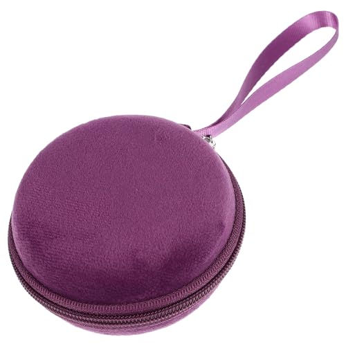 TOPPERFUN Rund Aufbewahrungs Etui Für Ätherische Öle Tragetasche Für Ätherische Öle Organizer Tasche Für Mit Reißverschluss Und Kordelband Platz Für Kleine Fläschchen von TOPPERFUN