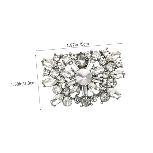 TOPPERFUN Abnehmbare Strass Schuhclips Alloy Schuhschnallen Schmuck für Damen High Heels Pumps Elegante Schuhanhänger Modische Schuhclips Ornamente für Hochzeit und Party von TOPPERFUN