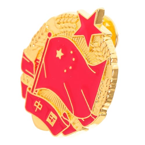 TOPPERFUN Anstecknadel Mit Flagge Metalllegierung Brosche Unabhängigkeitstag Accessoire Für Hemden Taschen Rucksäcke Sternform Dekoration Reise Souvenir Nadel Kleidung Schmuck von TOPPERFUN