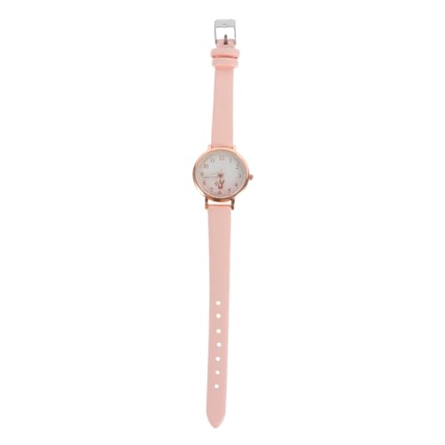 TOPPERFUN Armbanduhr Luminous Analog Uhr Leichtes Design Casual Uhr für Mädchen Teenager Rosa Band Einfach Ablesbar Komfortabel von TOPPERFUN