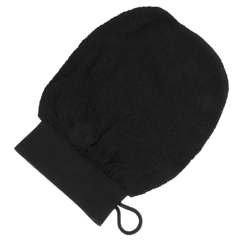 TOPPERFUN Peelinghandschuh Aus Viskose Für Bad Und Dusche Entfernt Abgestorbene Hautzellen Bequemer Und Weicher Handschuh Mit Gummiband Und Verschlussband Für Männer Und Frauen Für Weiche Ha von TOPPERFUN