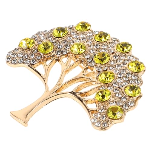 TOPPERFUN Brosche Pin Baumform Mit Strass Für Damen Kleid Schal Hut Schmuck Zubehör Dekor Aus Zinklegierung Geburtstag Party von TOPPERFUN