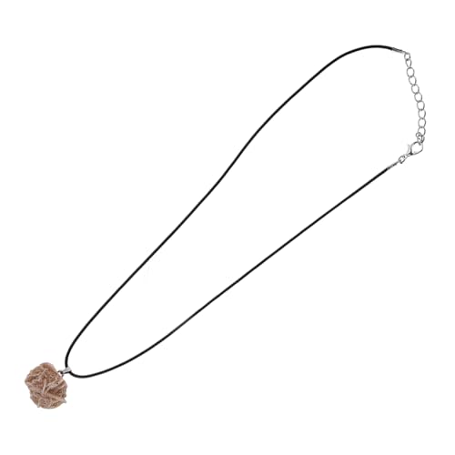 TOPPERFUN Blumen Choker Halskette mit Natürlichem Desert Anhänger für Damen Vielseitig und für Verschiedene Anlässe Langlebig und zu Tragen von TOPPERFUN