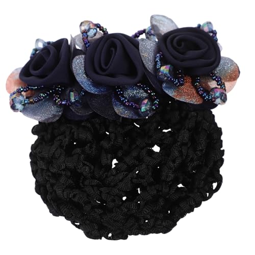 TOPPERFUN Blumen Haarknotenabdeckung Für Frauen Dutt Haarnetz Clip Elastisches Haarnetz Für Krankenschwestern Und Tänzerinnen Dekorative Haaraccessoires Für Mädchen Geeignet Für von TOPPERFUN