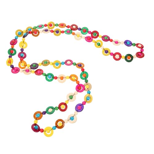 TOPPERFUN Bohemia Kokosnuss schale Halskette Handgefertigt Gewebt Bunte Perlen Modeschmuck Geschenk für Damen Mädchen Strandparty Alltag von TOPPERFUN