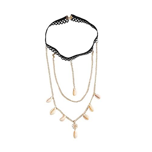 TOPPERFUN Bohemian Beinkette mit Anhänger Elastische Körperkette für Strand Passend zu Shorts und Röcken für Frauen um und Selbstbewusstsein zu Zeigen von TOPPERFUN