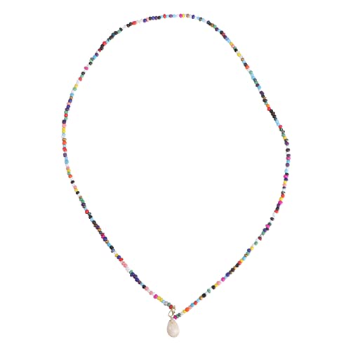 TOPPERFUN Bohemian Muschelhalskette mit Buntem Perlenband Eleganter Schmuck für Damen für Partys Geburtstage und Jubiläen von TOPPERFUN