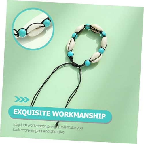 TOPPERFUN Boho Fußkettchen Damen Muschel Anhänger Modisch Ethnisch Stil Fußkette Schmuck für Strand Party Alltag von TOPPERFUN