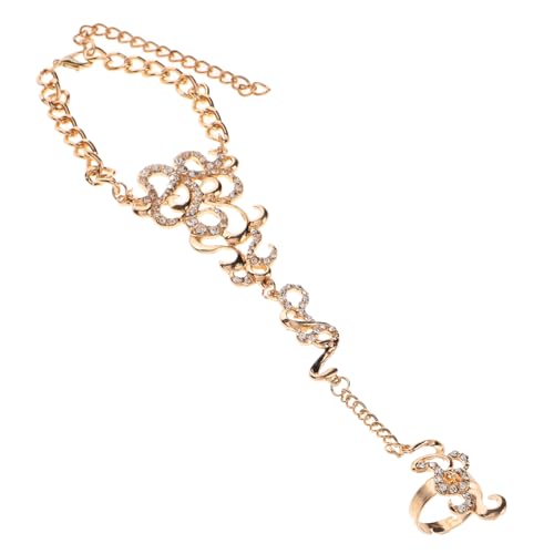 TOPPERFUN Boho Fußkettchen mit Zehenring Goldene Filigrane Fußkette aus Legierung Modisches Strand Party schmuckaccessoire für Frauen und Mädchen Vielseitig Kombinierbar Elegant und Leicht von TOPPERFUN