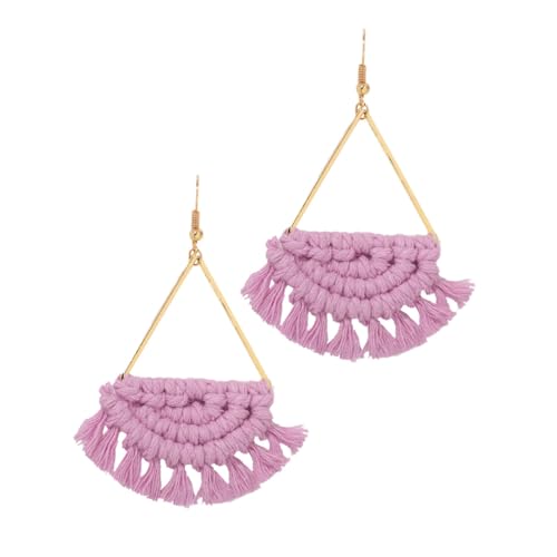 TOPPERFUN Boho Geflochtene Ohrhänger Damen Fanform Leichte Modische Ohrringe Strandurlaub Party Schmuck TOPPERFUN Boho Geflochtene Ohrhänger Damen Fanform Leichte Modische Ohrringe Strandurlaub Party Schmuck von TOPPERFUN