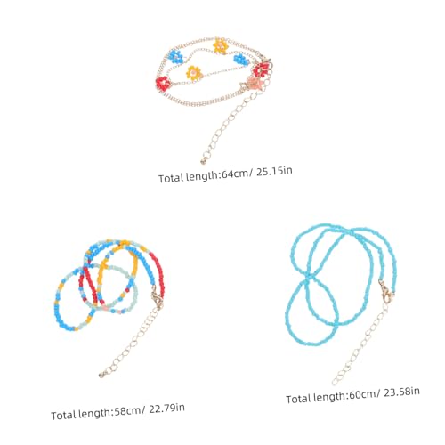 TOPPERFUN Boho Perlenkette Damen mit Reisperlen und Imitationsperlen Handgefertigter Chunky Choker Legierung Vielseitig für Strandurlaub Alltag und Lässige Outfits Geeignet von TOPPERFUN