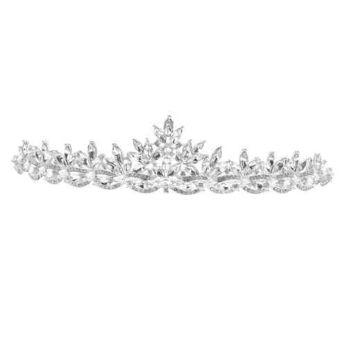 TOPPERFUN Braut Haarschmuck Strass Tiara Stirnband Hochzeit Elegant Stabil für Damen Hochzeit Gäste Party von TOPPERFUN