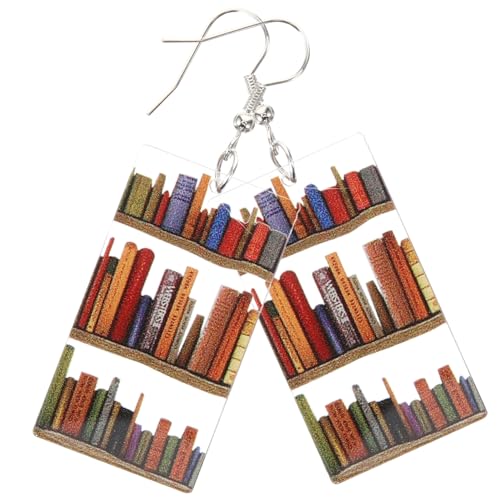 TOPPERFUN Buchanhänger Ohrringe Damen Bücherregal Ohrschmuck Kreatives Design Leicht Kombinierbar Hängende Ohrringe für Frauen Alltag Feier TOPPERFUN Buchanhänger Ohrringe Damen Bücherregal Ohrschmuck Kreatives Design Leicht Kombinierbar Hängende Ohrringe für Frauen Alltag Feier von TOPPERFUN