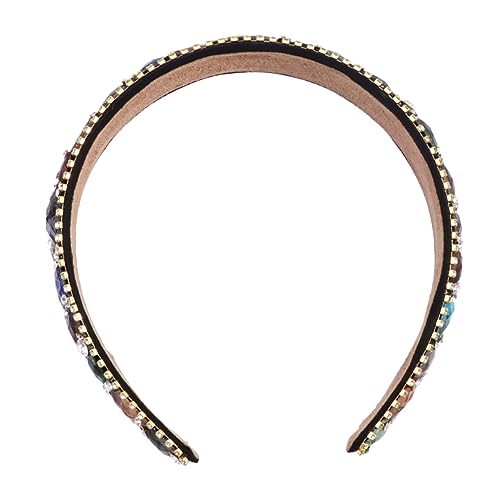 TOPPERFUN Bunte Strass Haarreifen für Damen Haarschmuck Accessoire mit Einzigartigem Design für Fotos und Besondere Anlässe Leicht und Auffällig von TOPPERFUN