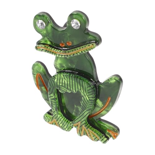 TOPPERFUN Cartoon Frosch Brosche Kreative Anstecknadel Robustem Material Dekoration für Strickjacken Taschen und Hüte Einfache Anwendung Niedliches Design Langlebig und Vielseitig von TOPPERFUN