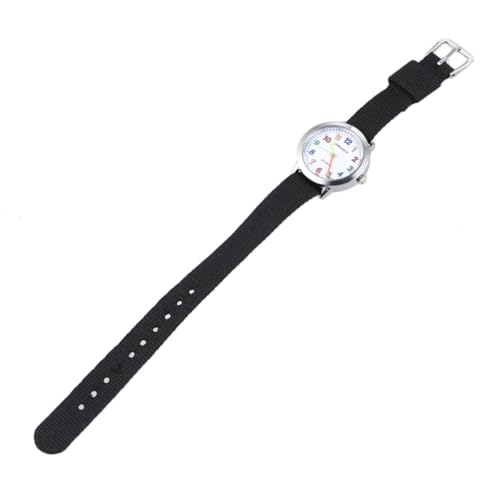 TOPPERFUN Cartoon Sports Watch mit Verstellbarem Nylonarmband Minimalistische Armbanduhr für Schwarz als zu Geburtstagen Weihnachten oder Kindertag von TOPPERFUN