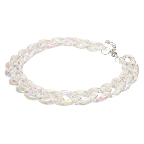 TOPPERFUN Chunky Link Chain Necklace für Frauen Extravaganter Hip Hop Schmuck Einstellbare Modisches Statement für Punk und Teenager für von TOPPERFUN