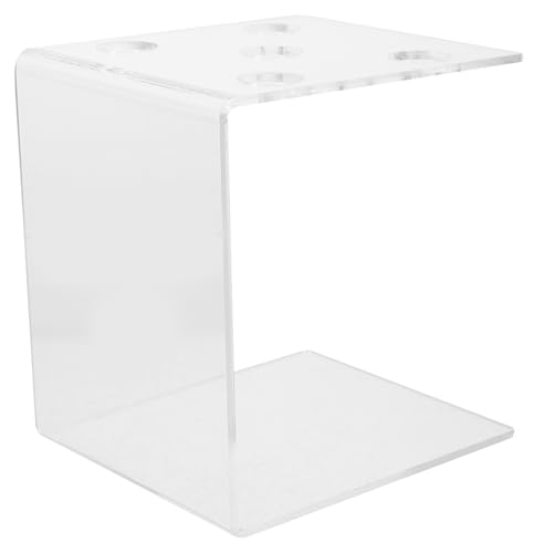 TOPPERFUN Clipper Holder Friseur Werkzeug Organizer Rack für Haarschneider und Zubehör Transparente Acryl Aufbewahrungslösung für Friseursalons und Heimgebrauch von TOPPERFUN