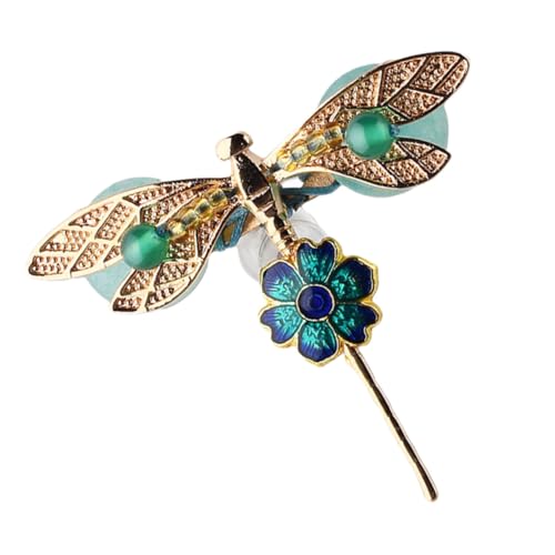 TOPPERFUN Creative Libellen brosche aus Hochwertigem Material Langlebige und Modische Anstecknadel für Damen Einzigartiges Trachtenschmuck accessoire Geschenkidee für Festliche Outfits von TOPPERFUN