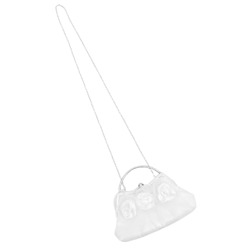 TOPPERFUN Damen Abendtasche mit Blumenmotiv Handgefertigte Clutch mit Abnehmbarer Kette Kleine Handtasche für Dinnerpartys Hochzeit und Festliche Anlässe Vielseitige Party Handtasche von TOPPERFUN