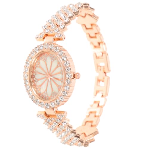 TOPPERFUN Damen Armbanduhr Glänzende Uhr für Mädchen Verstellbares Armband Präzise Zeitmessung Dekorative Freizeit Uhr für Besondere Anlässe von TOPPERFUN