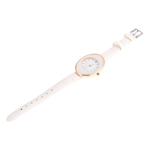 TOPPERFUN Damen Armbanduhr mit Lederarmband Quarzarmbanduhr für Frauen Verstellbare Freizeit Uhr Damenuhr für Verschiedene Anlässe von TOPPERFUN