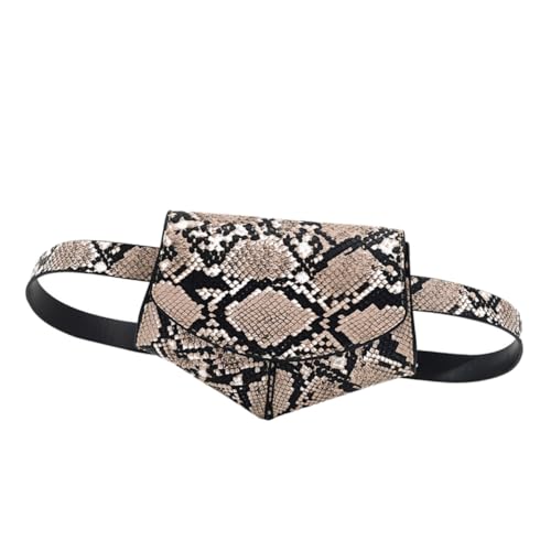 TOPPERFUN Damen Bauchtasche Schlange Muster Gürteltasche Langlebig Strapazierfähig Vielseitig für Shopping Outdoor Reisen Arbeit Alltag von TOPPERFUN