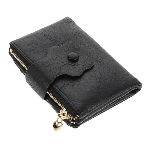 TOPPERFUN Damen Geldbörse Trifold Wallet mit Reißverschluss Braun Vintage PU Material Kartenetui Münzfach für Frauen Praktisch Sicher und Vielseitig von TOPPERFUN