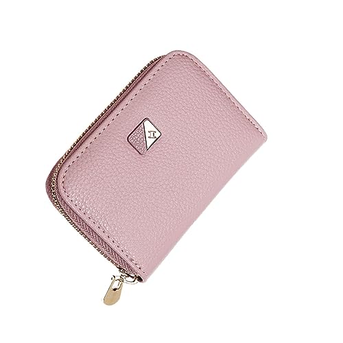 TOPPERFUN Damen Geldbörse mit Reißverschluss und Ausweisfenster Multifunktionale Kleine Handtasche für Karten Bargeld und Münzen Tragbar und von TOPPERFUN