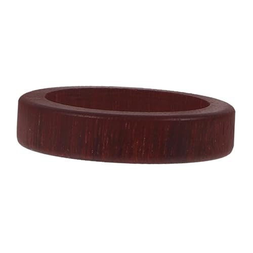 TOPPERFUN Damen Herren Retro Holzschmuck Verstellbarer Fingerring Hochwertigem Holz für Zeigefinger Langlebig Elegant von TOPPERFUN