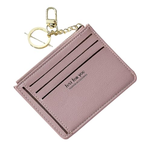 TOPPERFUN Damen Mini Geldbörse mit Schlüsselanhänger Mehrlagiges Kartenetui Modische Kleine Portemonnaie für Alltag und Reisen Stilvolle Change Bag in Kompakt und Langlebig von TOPPERFUN