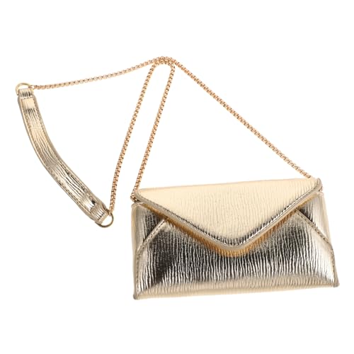 TOPPERFUN Damen Mini Schultertasche PU Glänzende Metallic Clutch für Abendveranstaltungen Vielseitige Umhängetasche für Hochzeiten und Partys für Alltag von TOPPERFUN