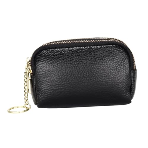 TOPPERFUN Damen Münzgeldbörse Hochwertigem Rindsleder Tragbares Portemonnaie mit Fächern für Schlüssel und Kleine Gegenstände Geschenkidee für Frauen von TOPPERFUN