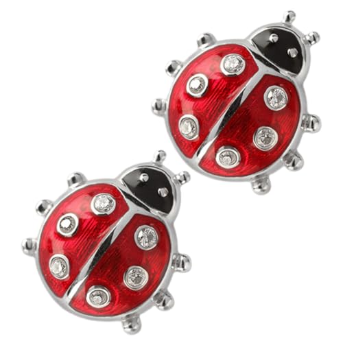 TOPPERFUN Damen Ohrstecker Silber mit Niedlichen Marienkäfer Motiven Ohrringe für Frauen und Mädchen für Besondere Anlässe von TOPPERFUN