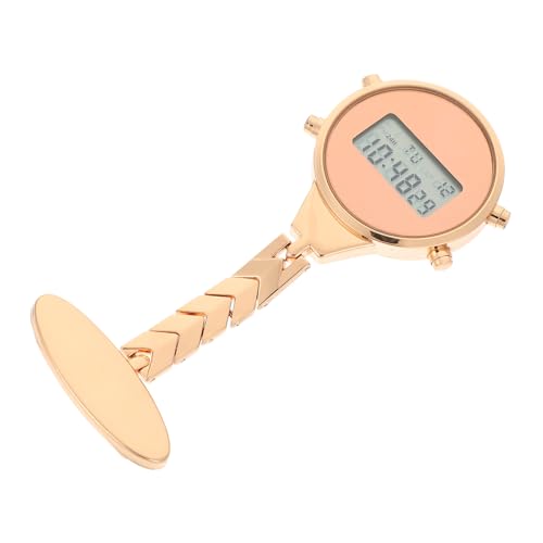 TOPPERFUN Digitale Krankenschwester Taschenuhr Stilvolle Elektronische Fob Uhr mit Clip für Pflegeberufe als für Schwestern und Ärzte Unisex Rosegoldfarben von TOPPERFUN