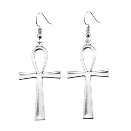 TOPPERFUN Einzigartige Kreuz Ohrstecker Damen Earrings aus Legierung Schmuck für Party Karneval Alltag Zubehör von TOPPERFUN