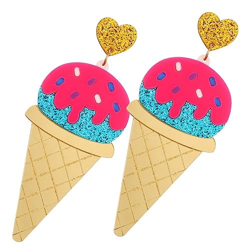 TOPPERFUN Eiscreme Ohrringe für Frauen Süße Dangle Ohrringe Hochwertigem Harz für Partys und Alltag Einzigartiges Dessert Design für Besonderen von TOPPERFUN