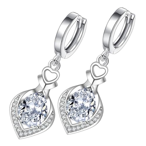 TOPPERFUN Elegante Tropfenohrringe mit Kristallbesatz Leicht und Komfortabel Modisches Design für Damen Vielseitig Kombinierbar zu Party Alltagskleidung Modische Ohrhänger als Geschenk von TOPPERFUN