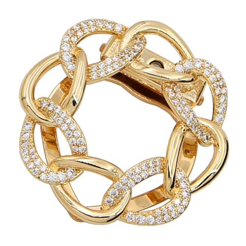 TOPPERFUN Schal Clip Ring Für Damen Stilvolle Hemdschnalle Aus Metall Verstellbar Und Kratzfest Für Seidenschals T-shirts Und Hüte Modisches Accessoire Für Jeden Anlass von TOPPERFUN