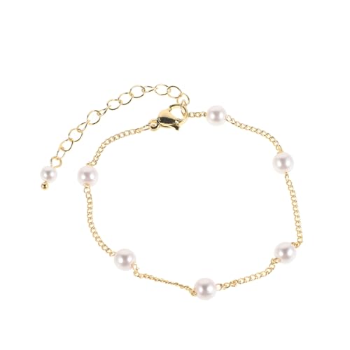 TOPPERFUN Elegantes Perlenarmband für Damen Dainty Kette mit Hochwertiger Verarbeitung Vielseitig für Hochzeiten und Festliche Anlässe Stilvolles Schmuckstück mit Klassischer Schönheit von TOPPERFUN