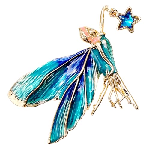TOPPERFUN Elfen Brosche Damen Anstecknadel aus Hochwertiger Legierung Farbenfrohe Kleidungsschmuck Fest Haftender Lapel Pin für Jacken Schals und Festliche Anlässe von TOPPERFUN