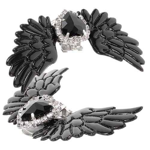 TOPPERFUN Engelsflügel Strass Schuhschnallen Clips für Damen Dekorative Schuhaccessoires für Hochzeiten Partys Alltag Abnehmbare Schuhanhänger mit von TOPPERFUN