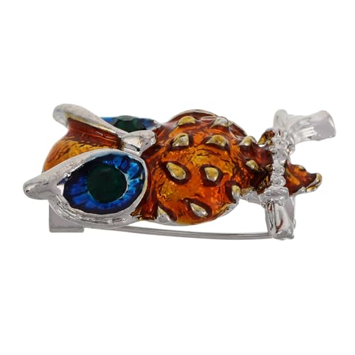 TOPPERFUN Eulenbrosche für Damen und Herren Tier Anstecknadel für Kleidung Hüte und Taschen Einzigartiges Accessoire für Besondere Anlässe und von TOPPERFUN