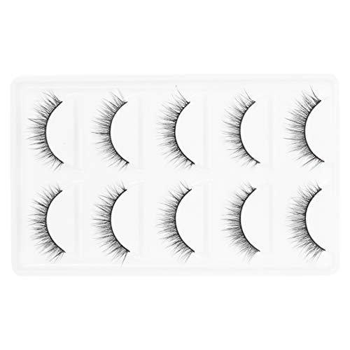 TOPPERFUN Falsche Wimpern Satz 5 Paar Selbstklebende Wimpern für Frauen Wiederverwendbare von TOPPERFUN