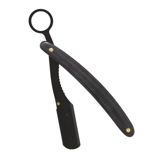 TOPPERFUN Faltbarer Rasierer aus Vintage Salon Barber Rasierer für Manuelles Rasieren für Bart und Haarschnitt Klinge für Friseursalons und Persönliche Anwendung von TOPPERFUN