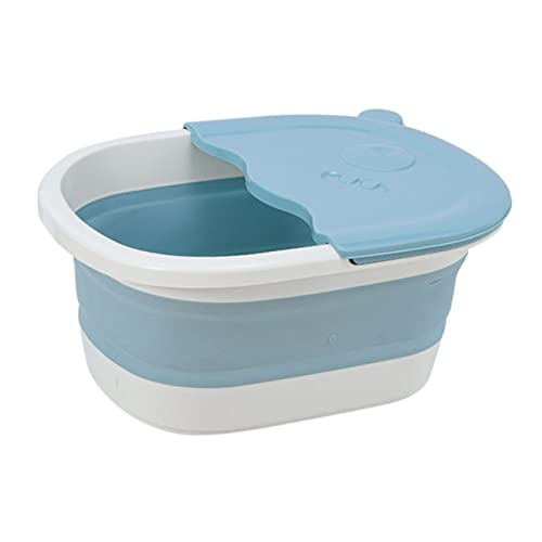 TOPPERFUN Faltbares Fußbadebecken mit Massagefunktion Zusammenklappbares Fußwaschbecken für Erwachsene und Kinder Sicheres Material Leicht zu Reinigen Bequem für Zuhause von TOPPERFUN