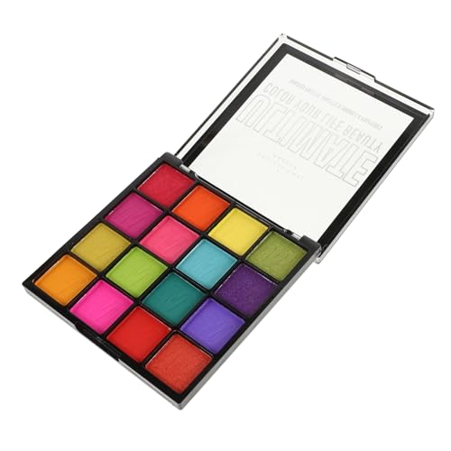 TOPPERFUN Bunte Lidschattenpalette Farben Gesichtsfarbe Körperfarbe Make-up-palette Matte Und Glitzernde Lidschatten Für Halloween-partys Und Festivals von TOPPERFUN